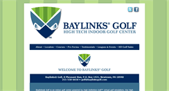 Desktop Screenshot of baylinksgolf.com